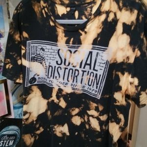 Social Distortion Custom Bleached T-shirt